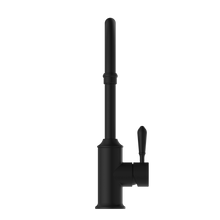 York Kitchen Mixer Gooseneck Spout With Metal Lever Matte Black