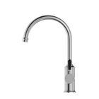 York Kitchen Mixer Gooseneck Spout With Black Porcelain Lever Chrome