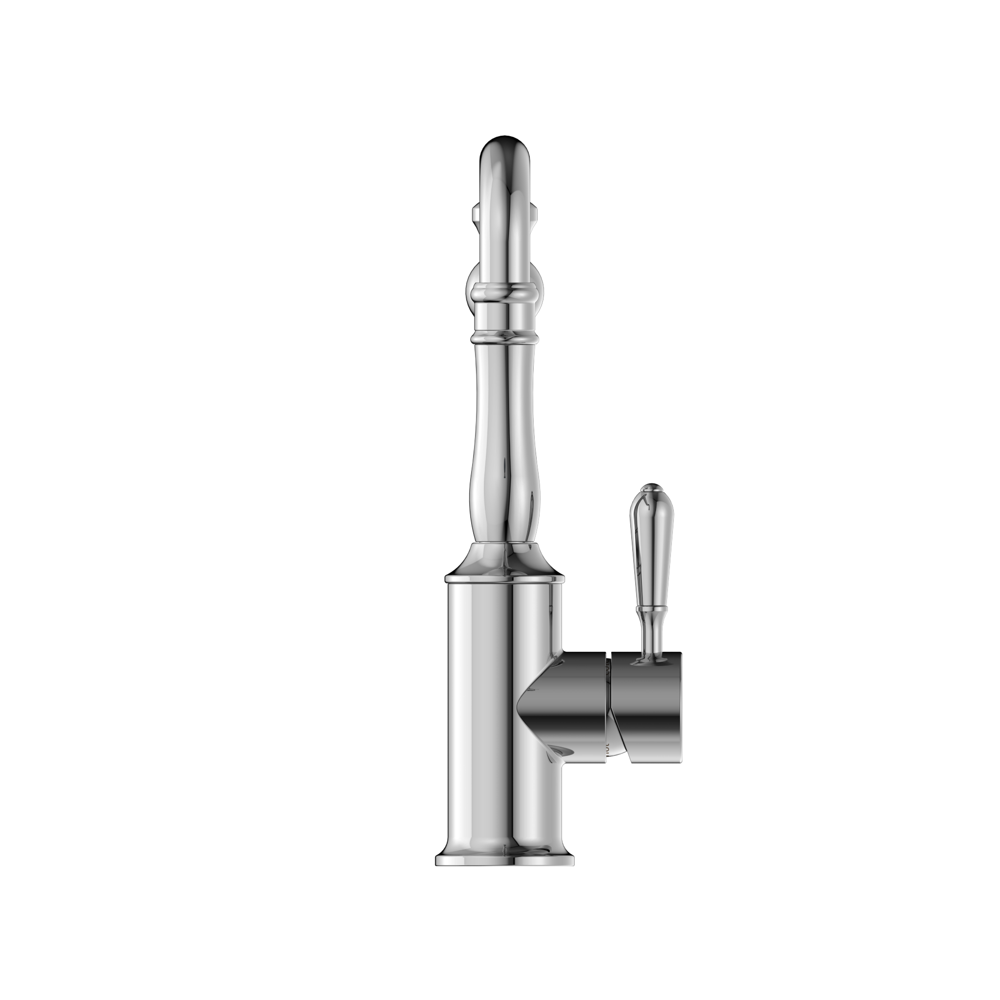 York Kitchen Mixer Hook Spout With Metal Lever Chrome