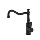York Kitchen Mixer Hook Spout With Metal Lever Matte Black