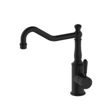 York Kitchen Mixer Hook Spout With Metal Lever Matte Black
