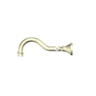 York Wall Basin Set With White Porcelain Lever Aged Brass