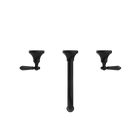 York Wall Basin Set With Metal Lever Matte Black
