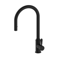 York Pull Out Sink Mixer With Vegie Spray Function With Metal Lever Matte Black
