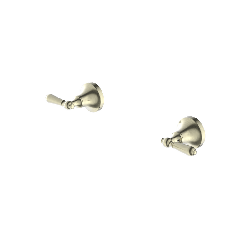 York Wall Top Assemblies With Metal Lever Aged Brass