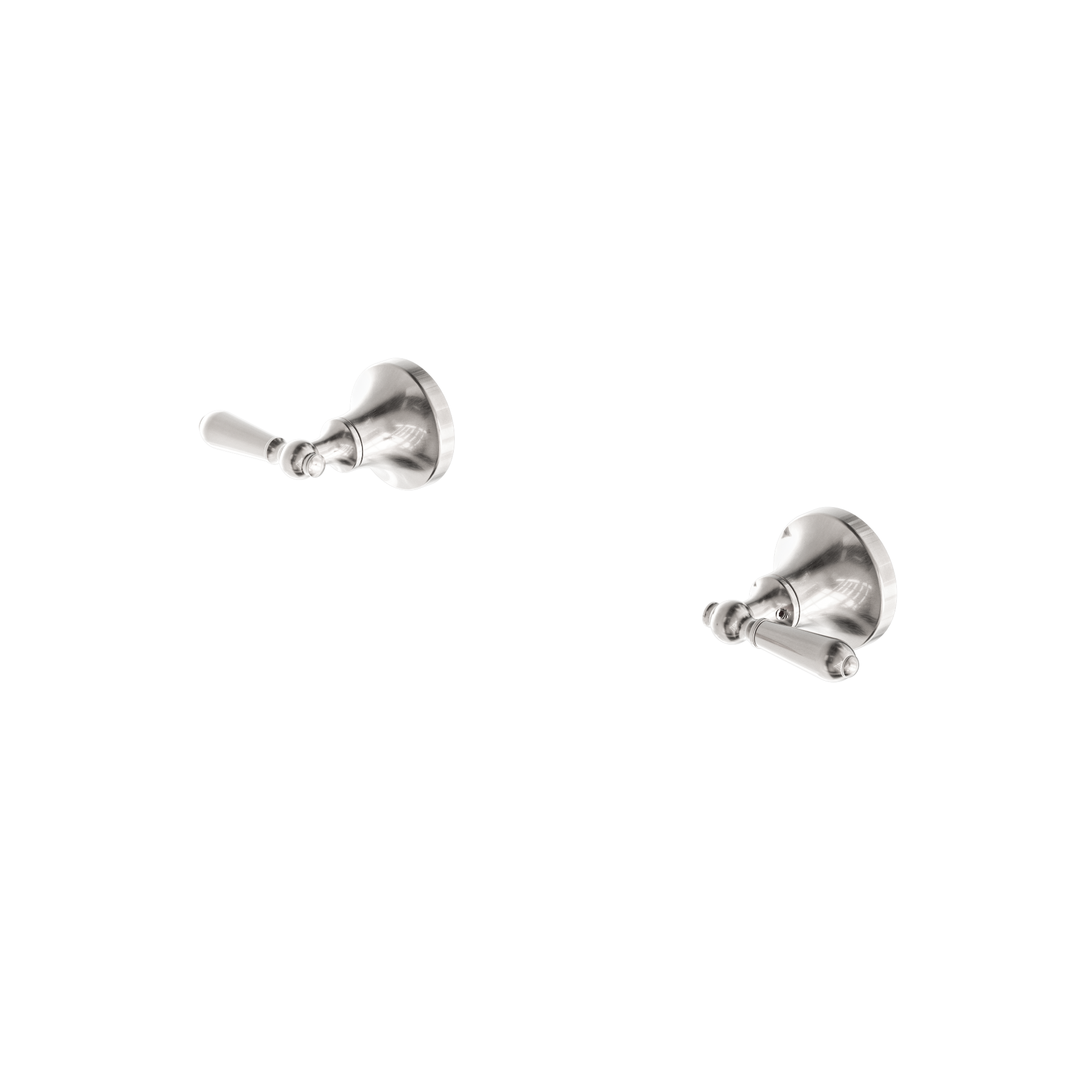 York Wall Top Assemblies With Metal Lever Brushed Nickel