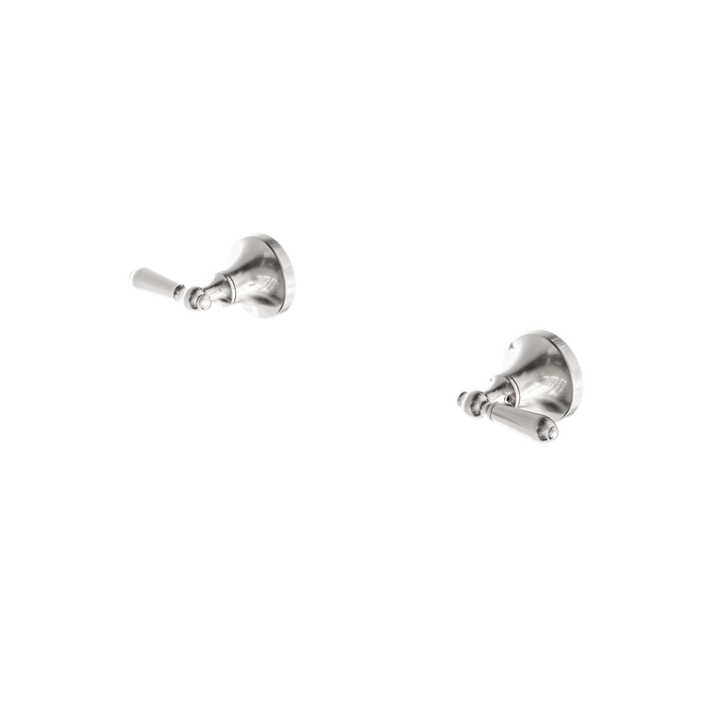 York Wall Top Assemblies With Metal Lever Brushed Nickel