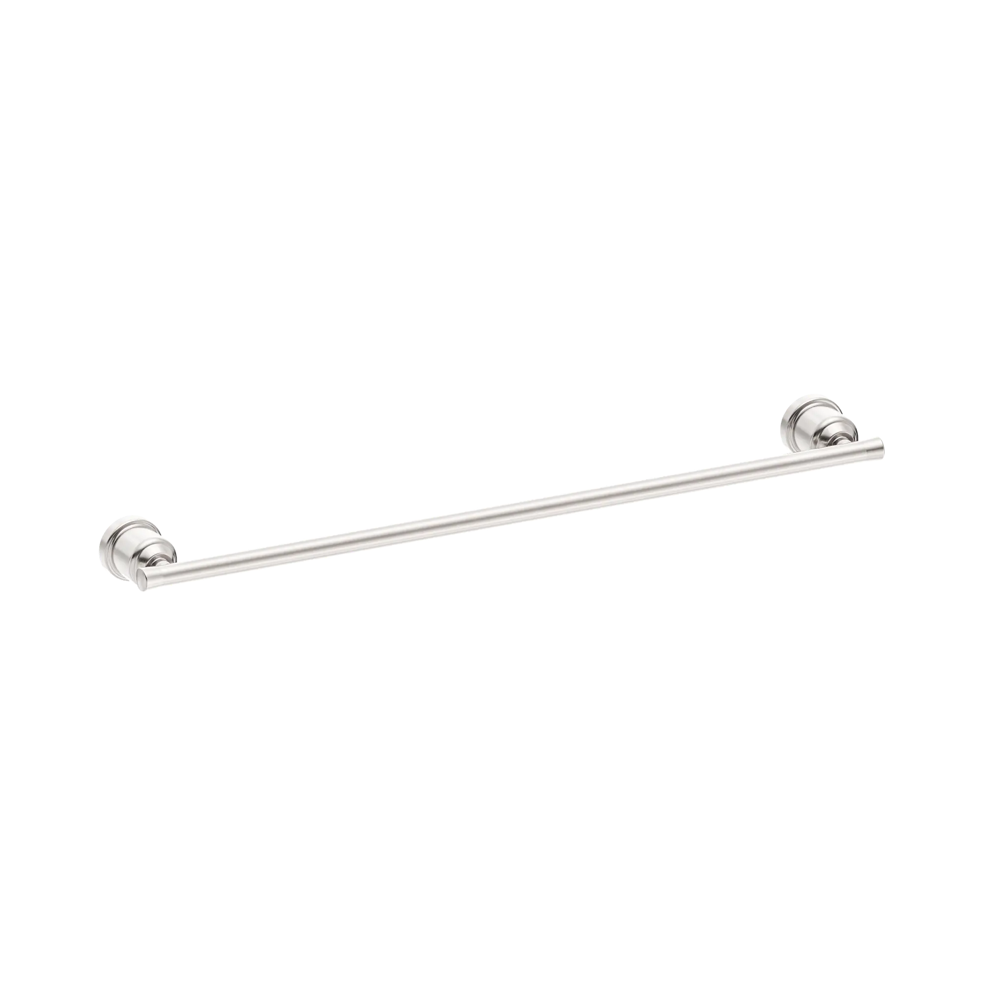 York Single Towel Rail 600mm Brushed Nickel