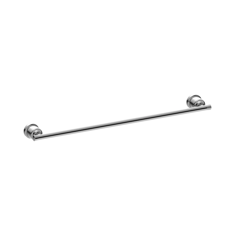 York Single Towel Rail 600mm Chrome