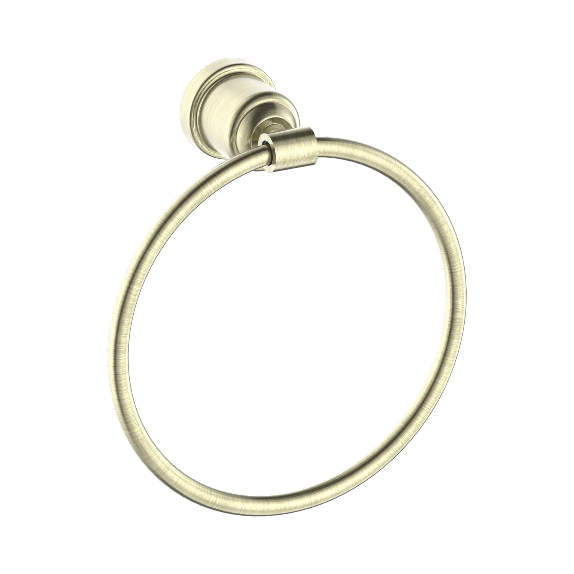York Towel Ring Aged Brass