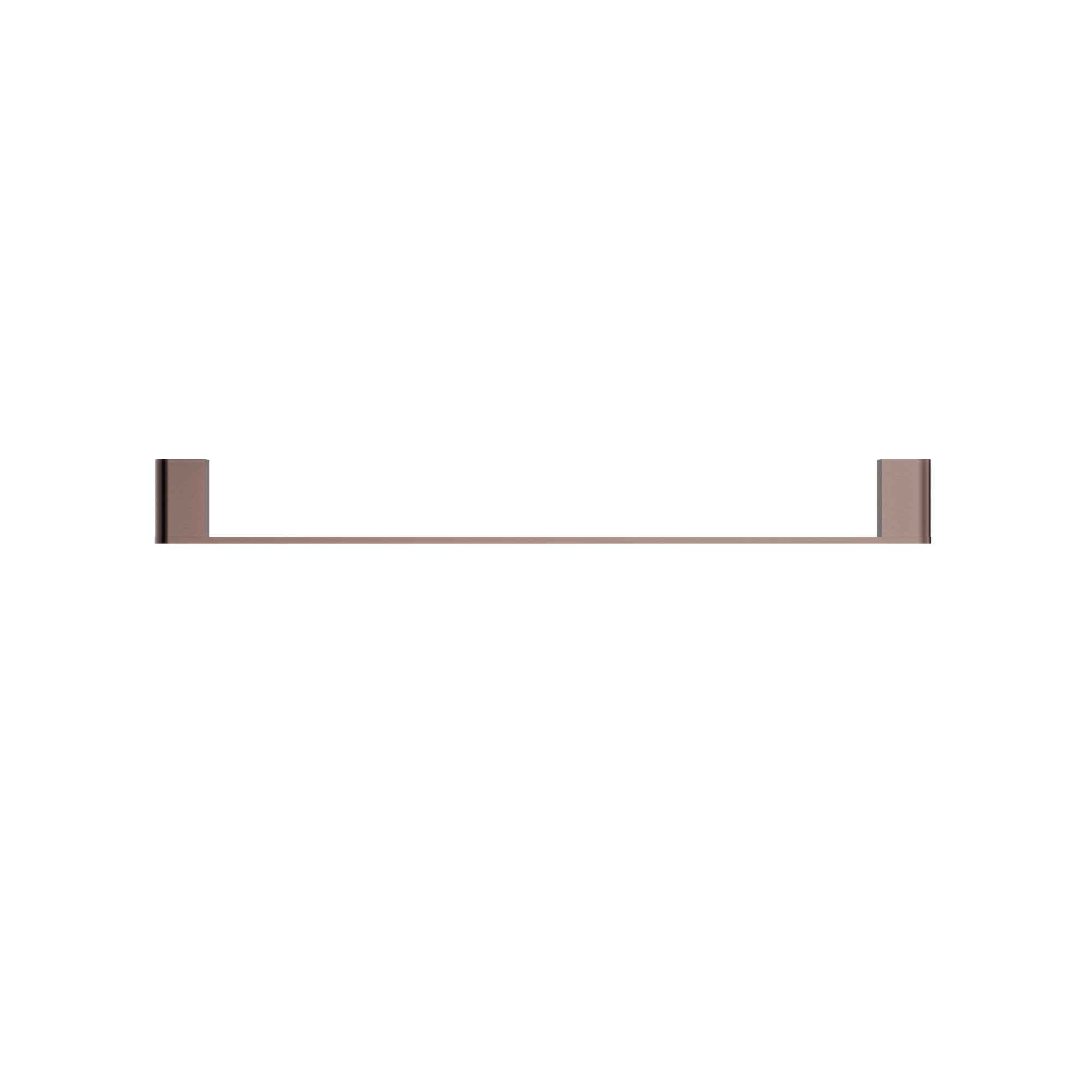 Bianca Single Towel Rail 600mm Brushed Bronze