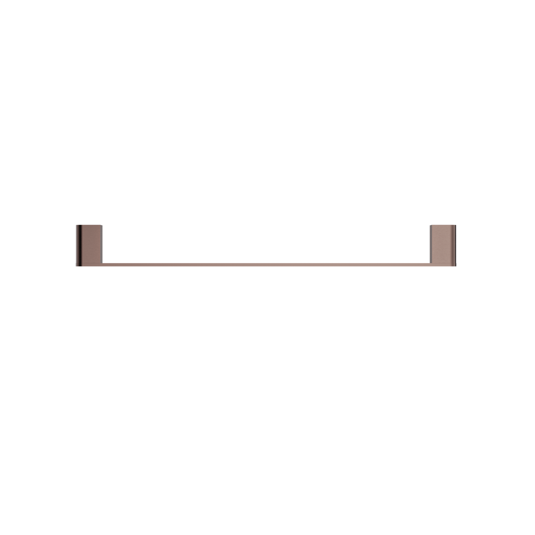 Bianca Single Towel Rail 600mm Brushed Bronze