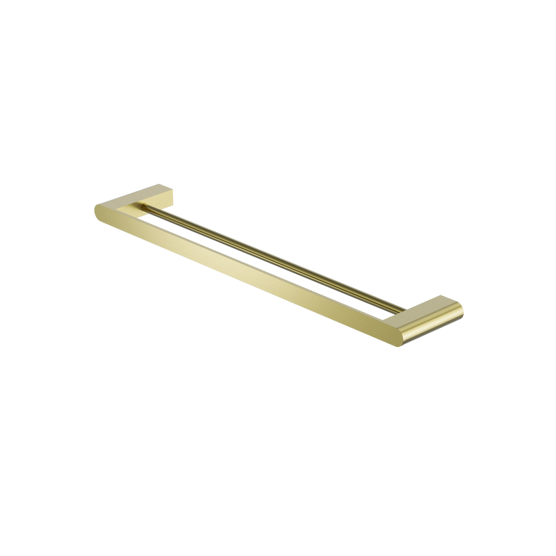 Bianca Double Towel Rail 600mm Brushed Gold