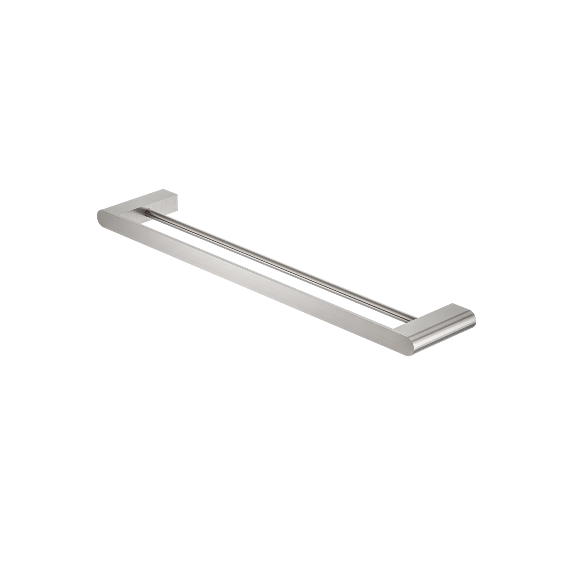 Bianca Double Towel Rail 600mm Brushed Nickel