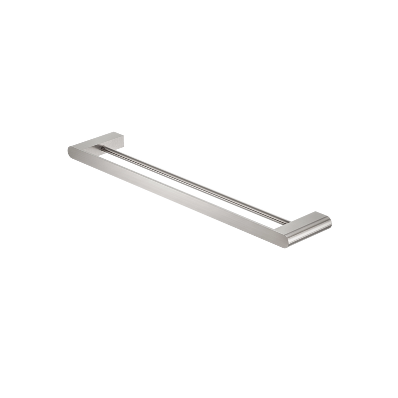 Bianca Double Towel Rail 600mm Brushed Nickel