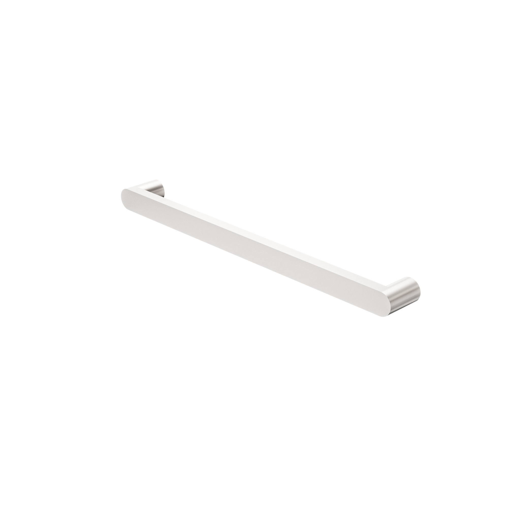 Bianca 240V Single Heated Towel Rail Brushed Nickel