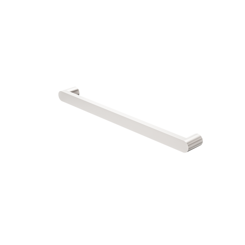 Bianca 240V Single Heated Towel Rail Brushed Nickel