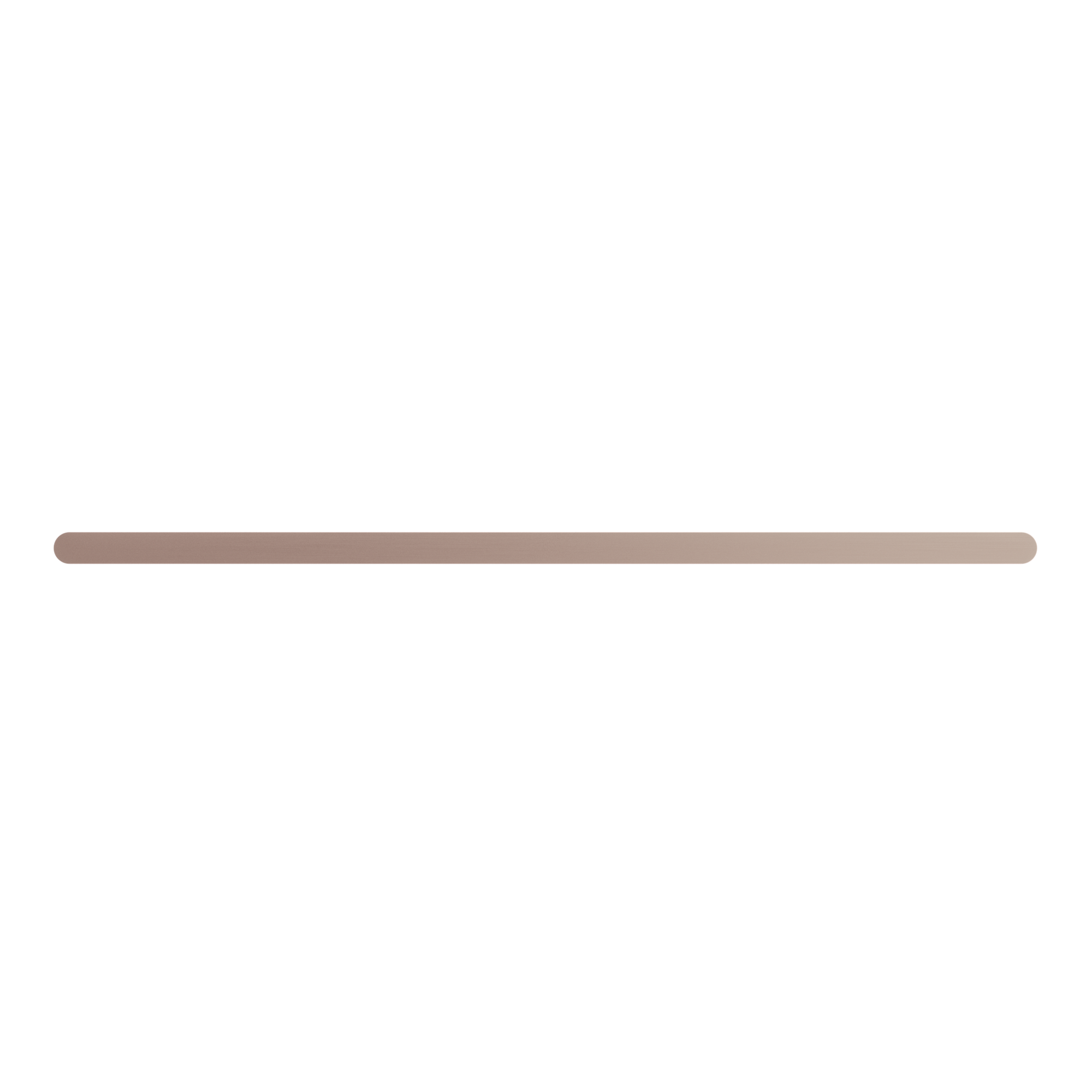 Bianca Single Towel Rail 800mm Brushed Bronze