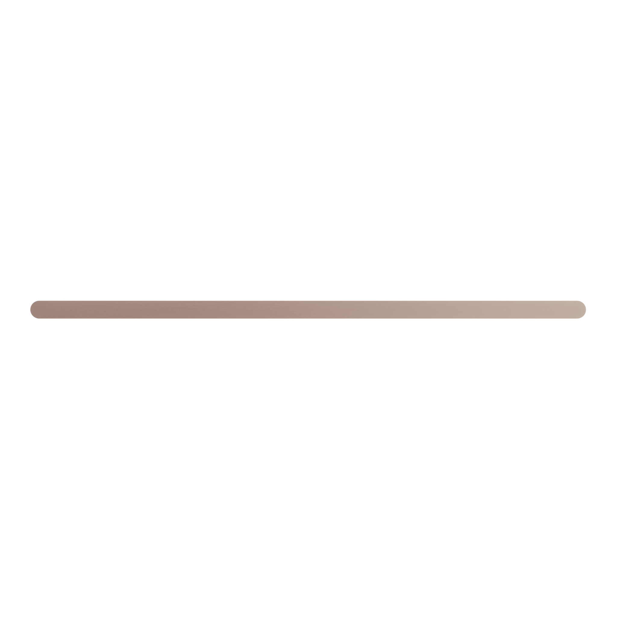 Bianca Single Towel Rail 800mm Brushed Bronze