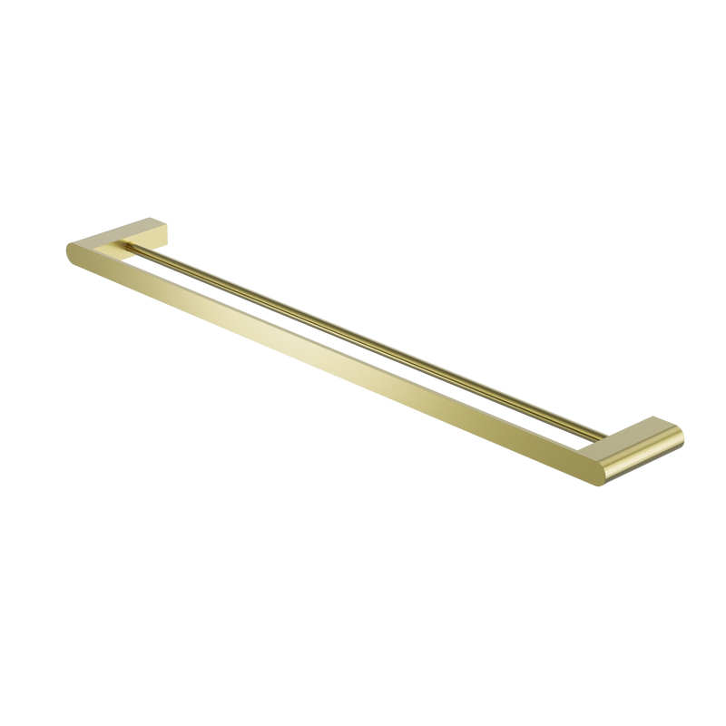 Bianca Double Towel Rail 800mm Brushed Gold
