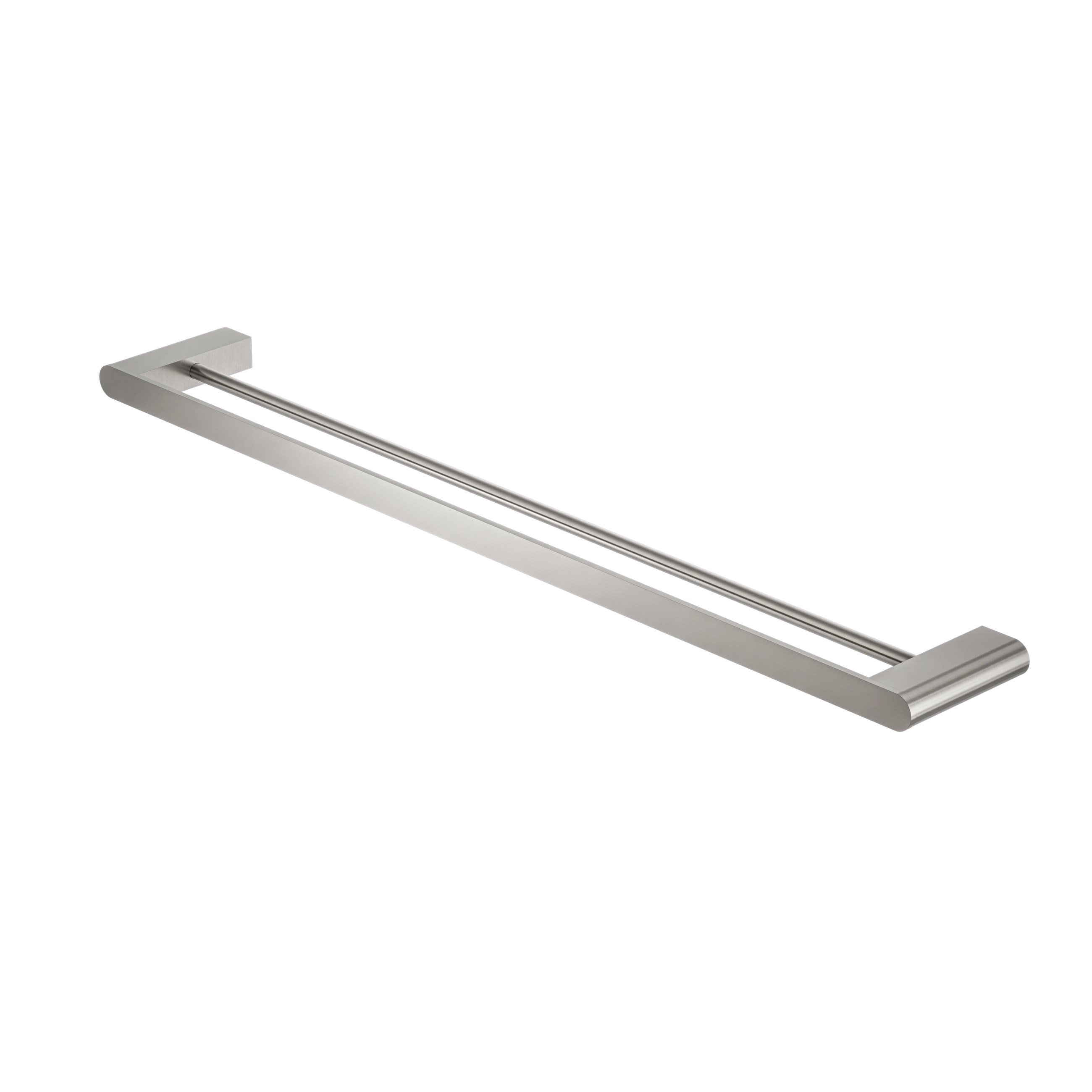 Bianca Double Towel Rail 800mm Brushed Nickel