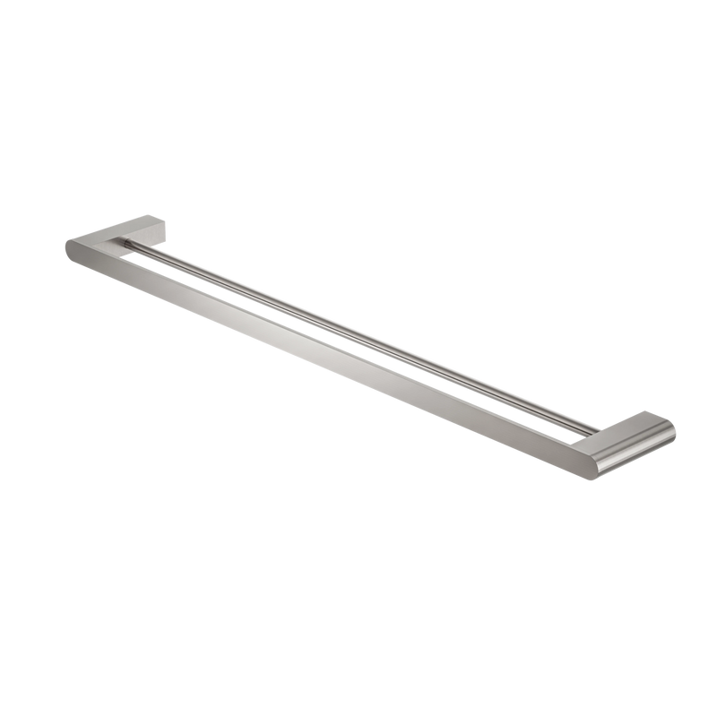 Bianca Double Towel Rail 800mm Brushed Nickel
