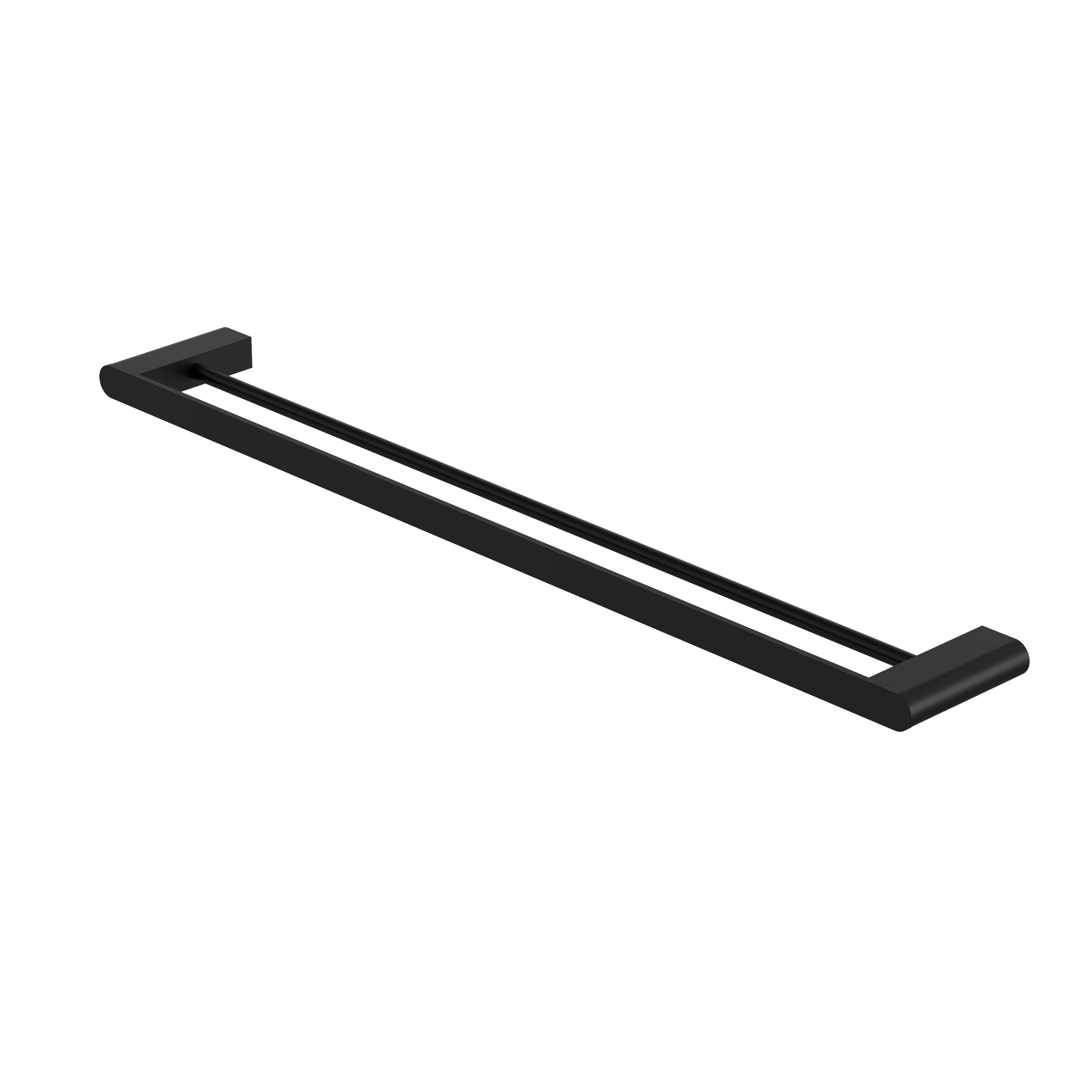 Bianca Double Towel Rail 800mm Matte Black