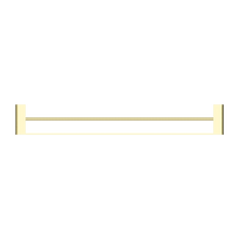 Bianca Double Towel Rail 800mm Brushed Gold