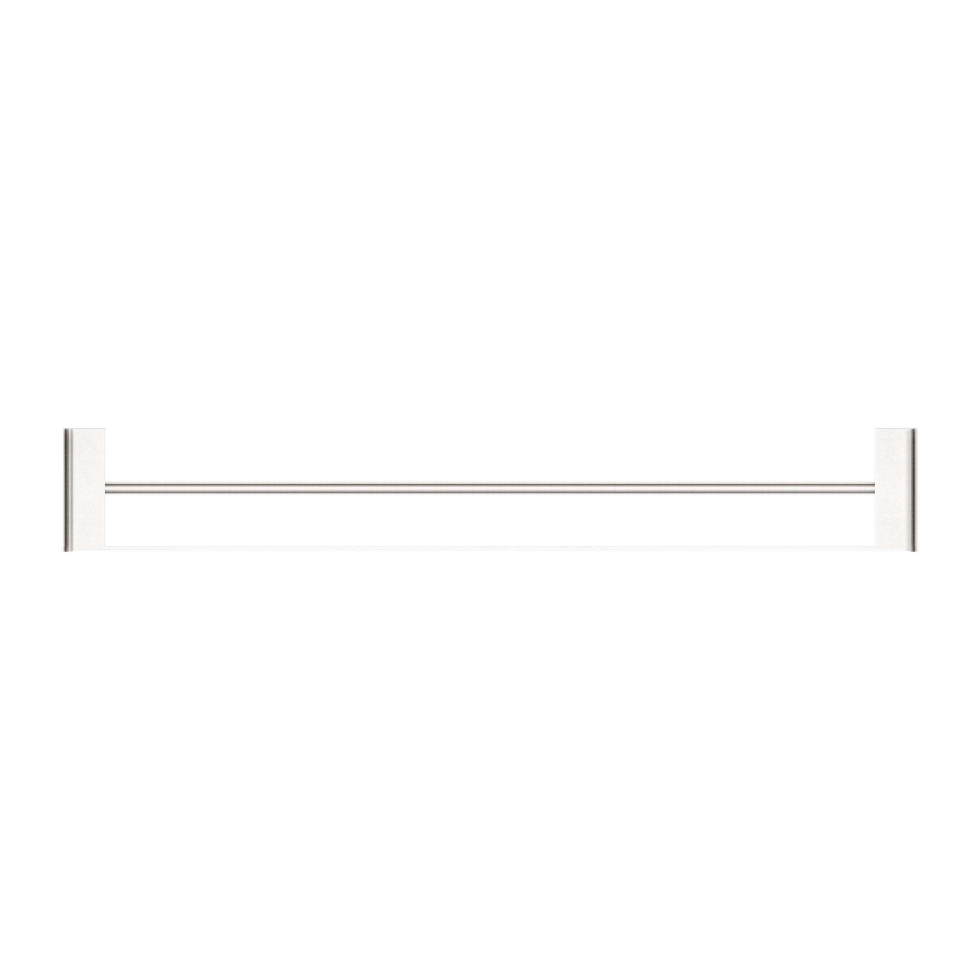 Bianca Double Towel Rail 800mm Brushed Nickel