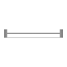 Bianca Double Towel Rail 800mm Gun Metal