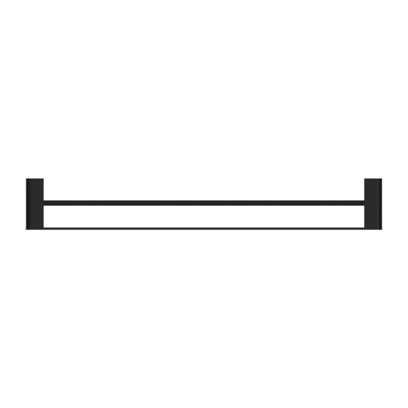 Bianca Double Towel Rail 800mm Matte Black