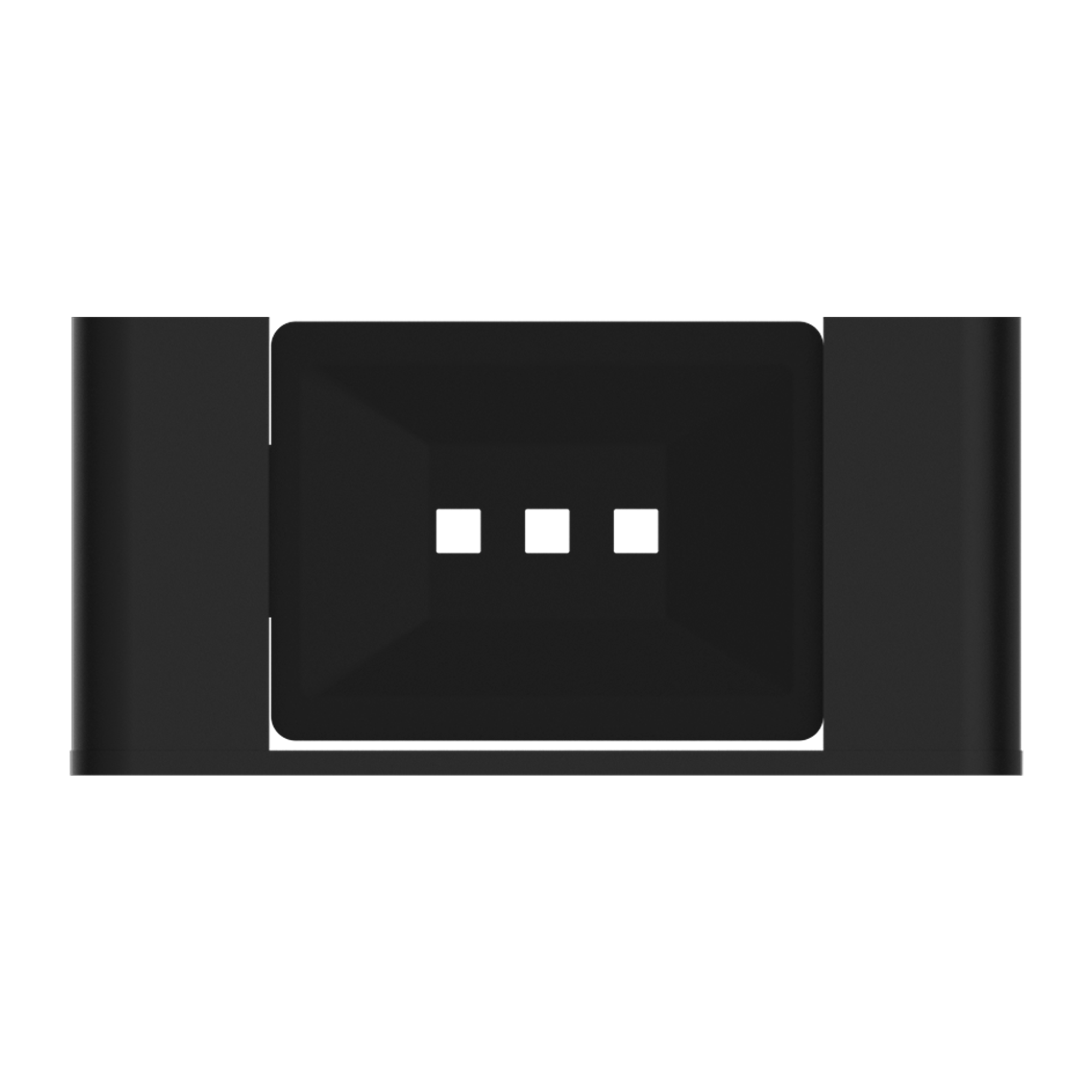 Bianca Soap Dish Holder Matte Black