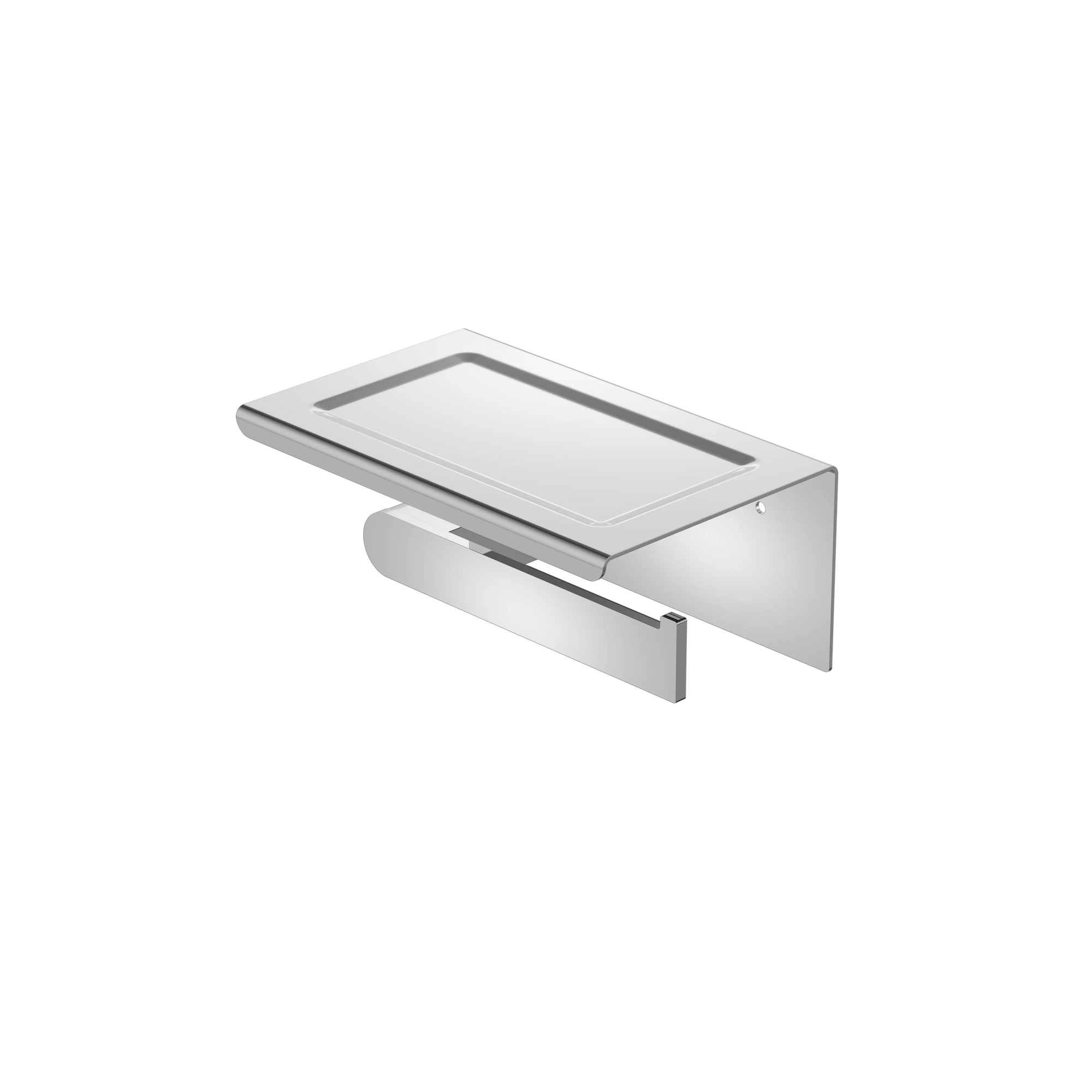 Bianca Toilet Roll Holder With Phone Holder Chrome