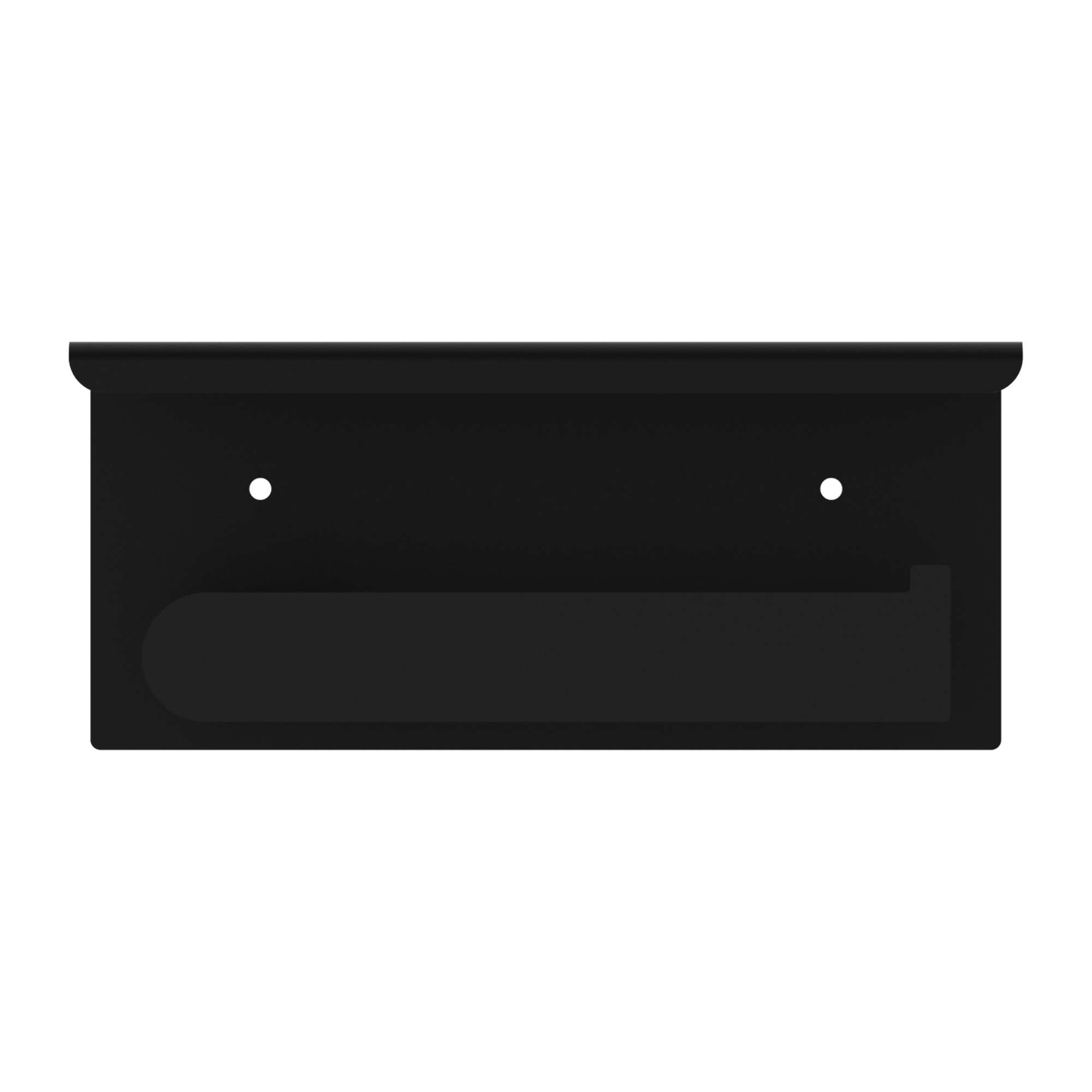 Bianca Toilet Roll Holder With Phone Holder Matte Black