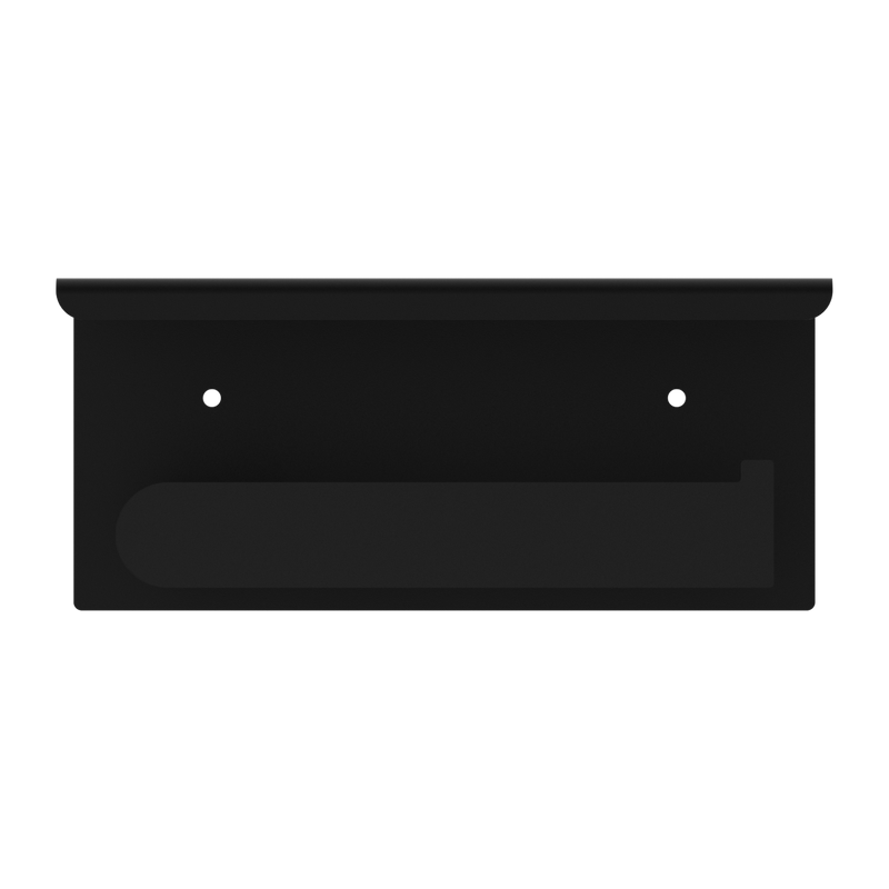 Bianca Toilet Roll Holder With Phone Holder Matte Black