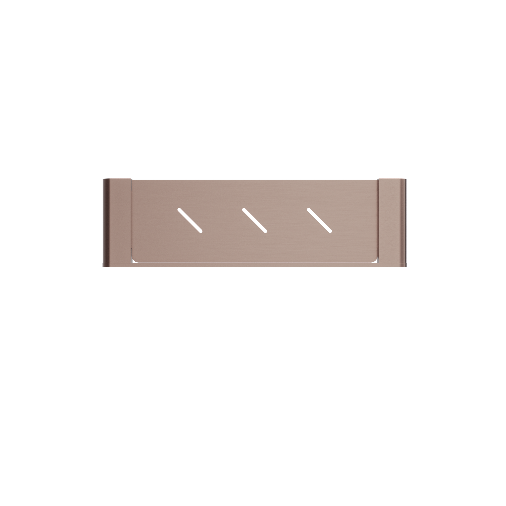 Bianca Metal Shower Shelf Brushed Bronze