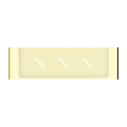 Bianca Metal Shower Shelf Brushed Gold