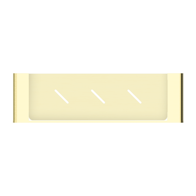 Bianca Metal Shower Shelf Brushed Gold