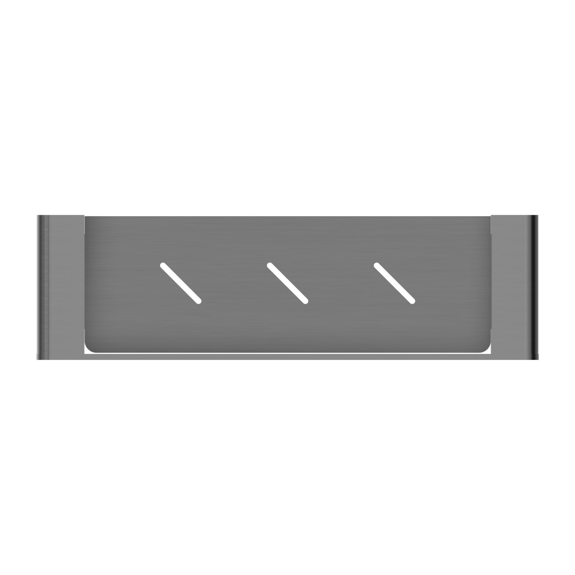 Bianca Metal Shower Shelf Gun Metal
