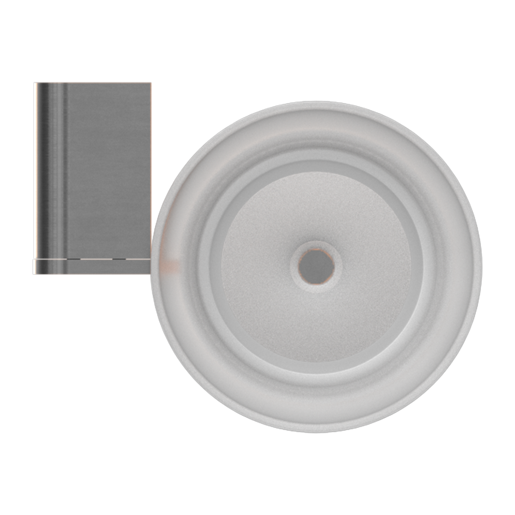 Bianca Toilet Brush Holder Gun Metal