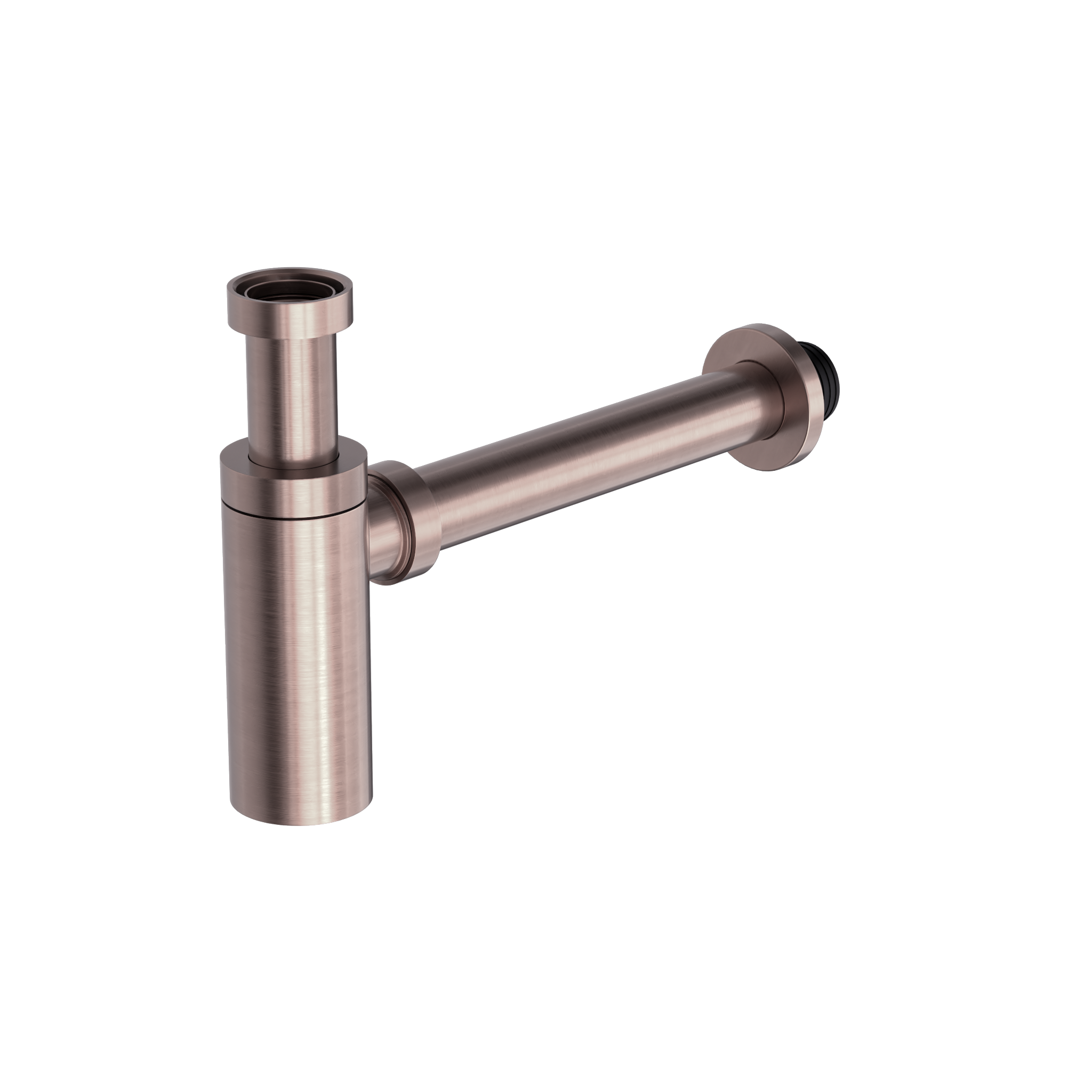 40mm Round Bottle Trap Brushed Bronze