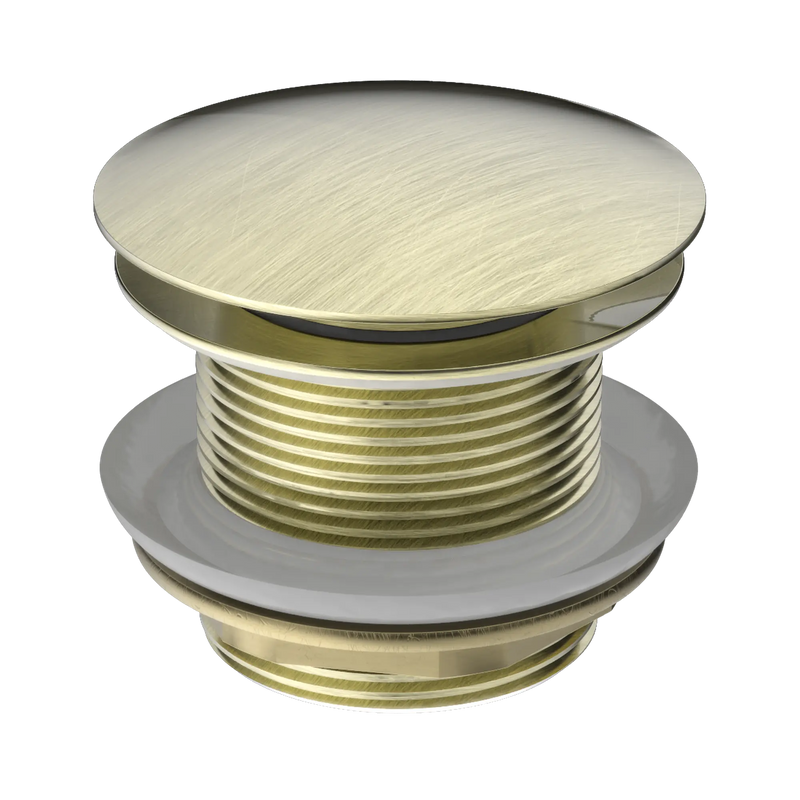 40mm Bath Pop-Up Plug With Removable Waste No Overflow Aged Brass