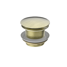 40mm Bath Pop-Up Plug With Removable Waste No Overflow Aged Brass