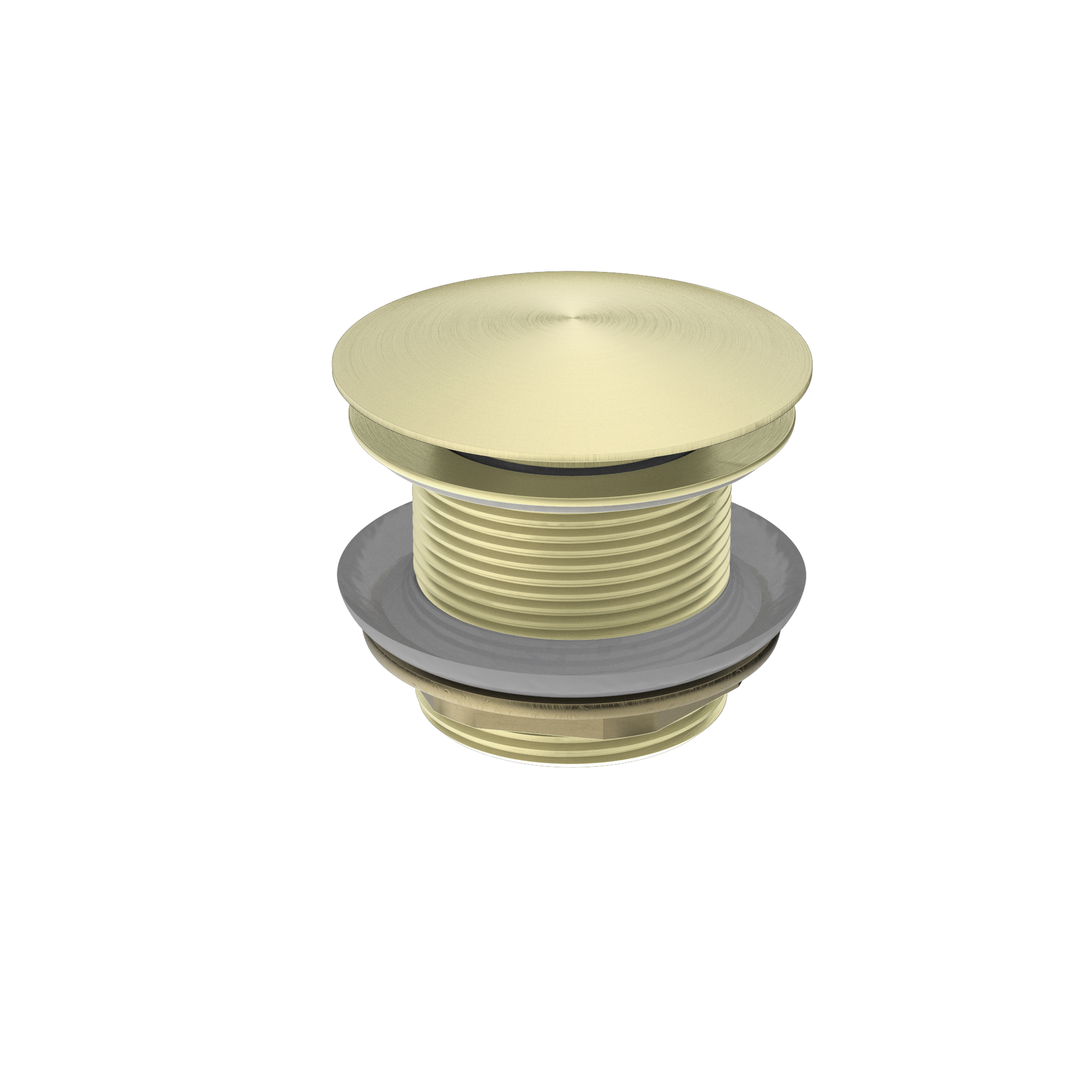 40mm Bath Pop-Up Plug With Removable Waste No Overflow Brushed Gold