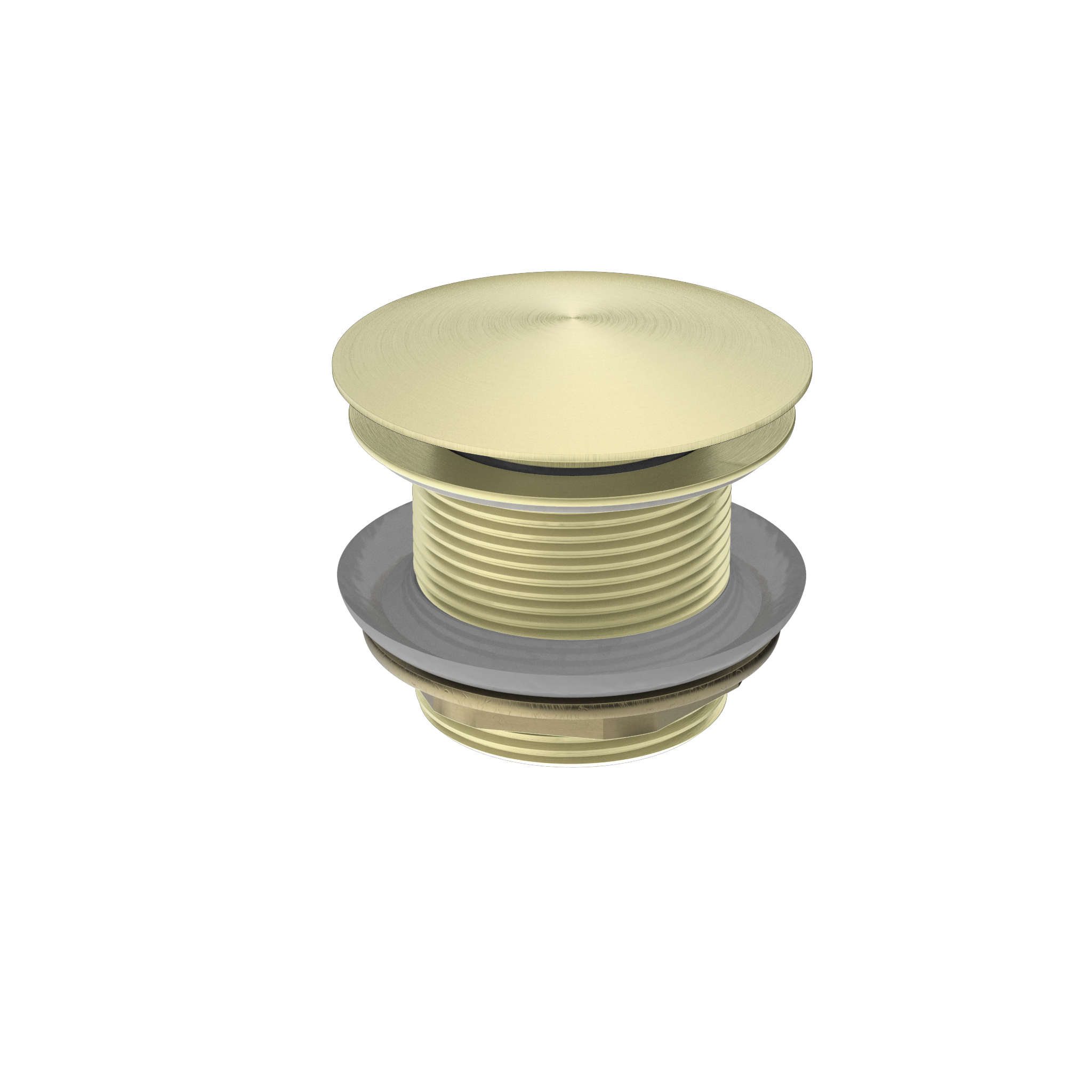 40mm Bath Pop-Up Plug With Removable Waste No Overflow Brushed Gold
