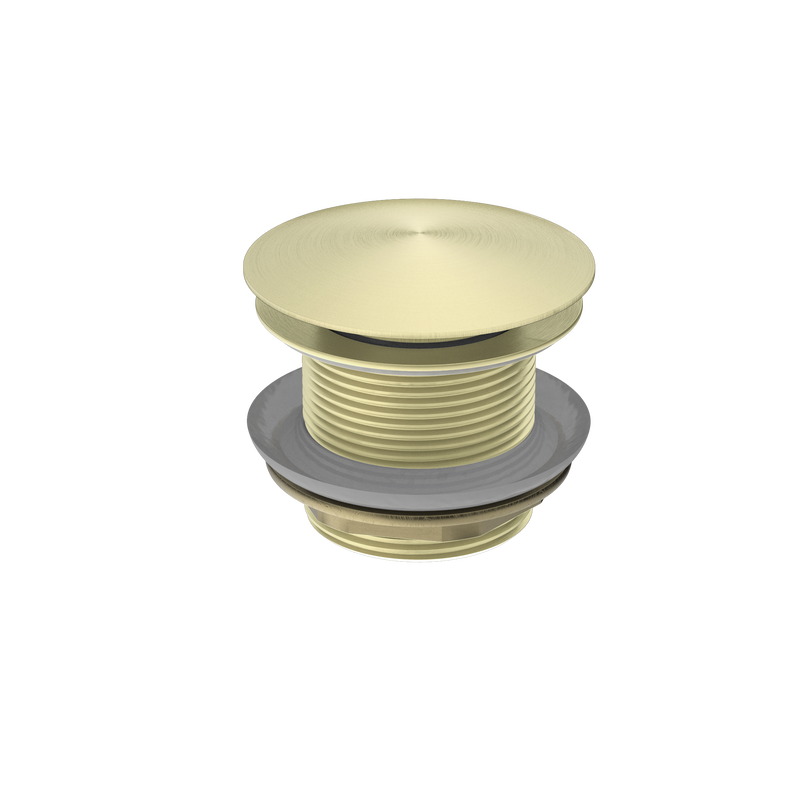 40mm Bath Pop-Up Plug With Removable Waste No Overflow Brushed Gold
