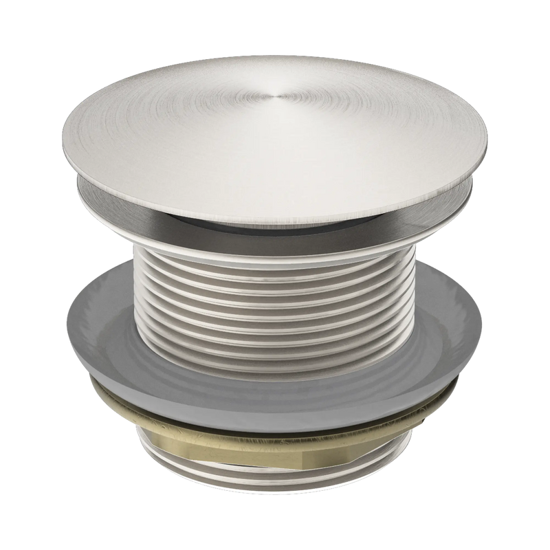 40mm Bath Pop-Up Plug With Removable Waste No Overflow Brushed Nickel