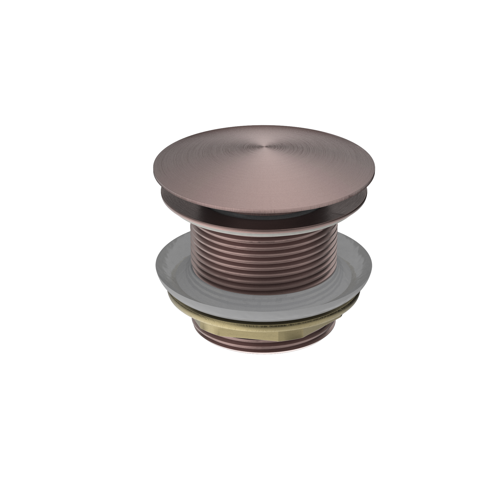 40mm Bath Pop-Up Plug With Removable Waste No Overflow Brushed Bronze