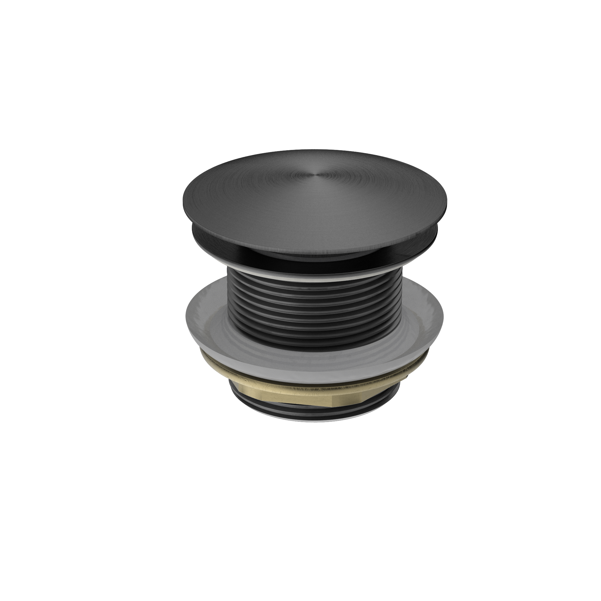 40mm Bath Pop-Up Plug With Removable Waste No Overflow Gun Metal
