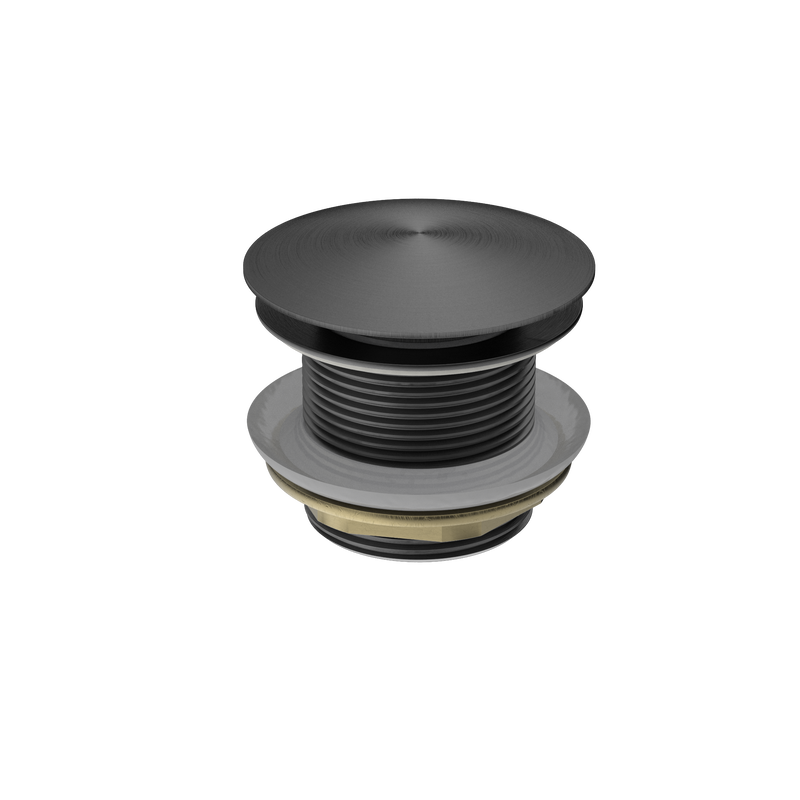 40mm Bath Pop-Up Plug With Removable Waste No Overflow Gun Metal